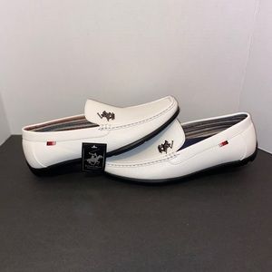 Men’s size 9 white Polo dress shoes